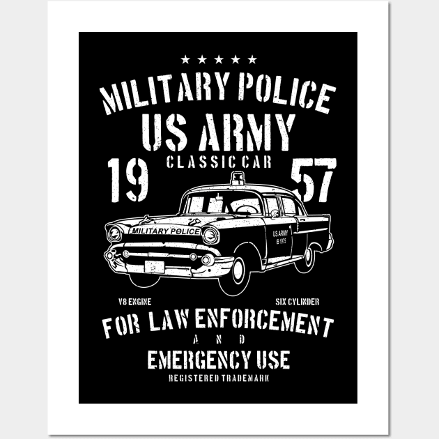 Military Police Classic Car Army Military Cars Classy MP Wall Art by MrWatanabe